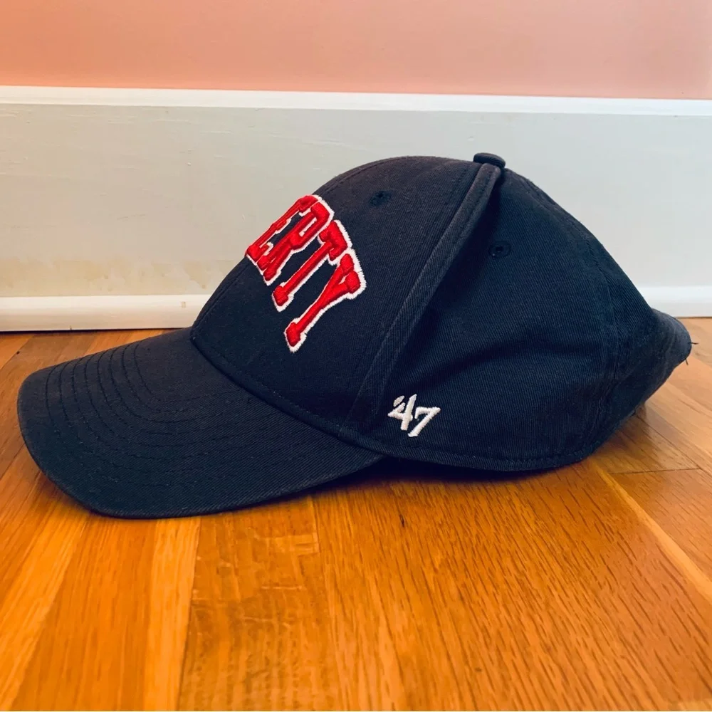 Baseball Cap Navy Red White Patriotic Liberty Also Liberty University College